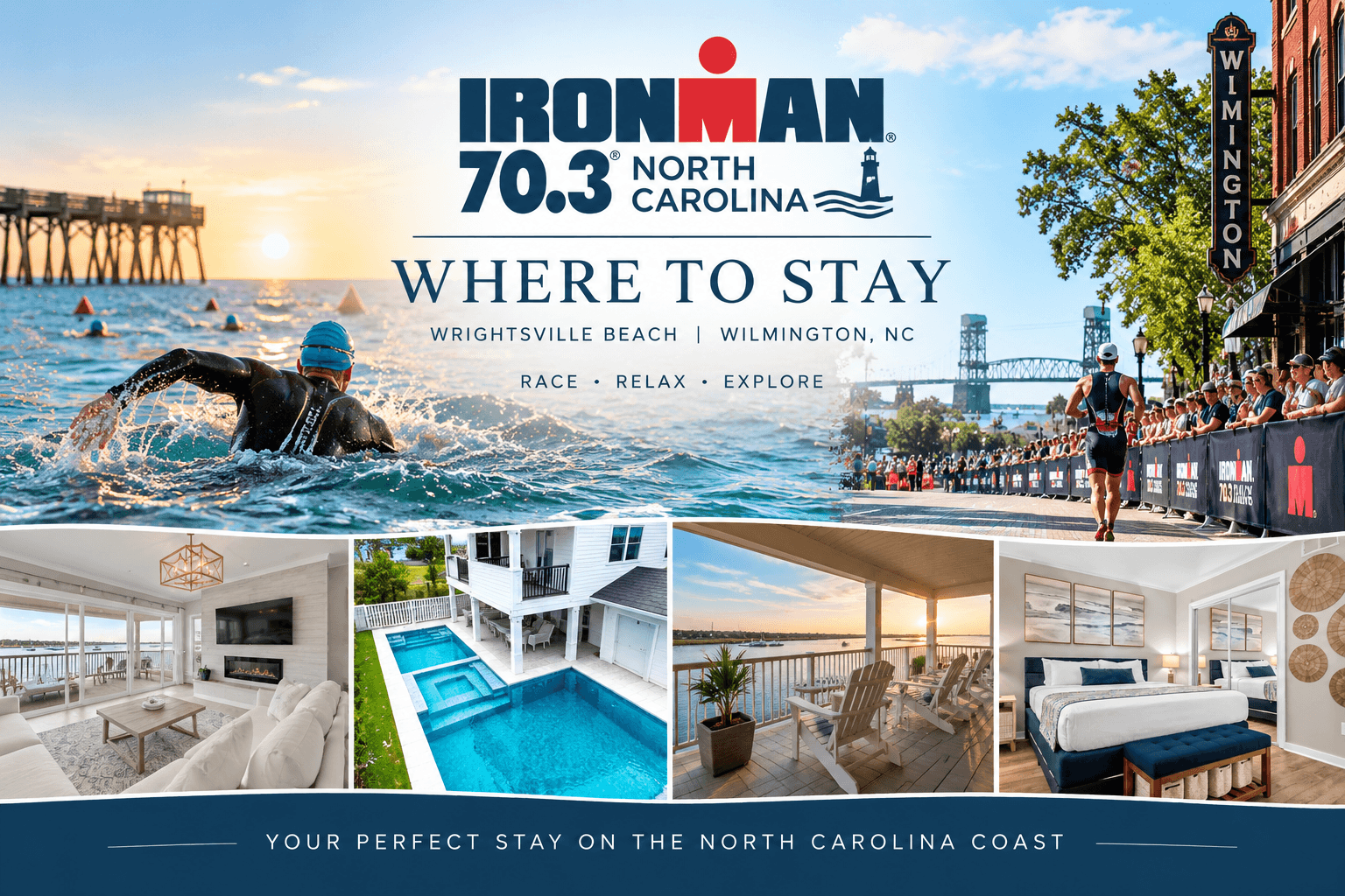 RONMAN 70.3 North Carolina: Where to Stay in Wilmington & Wrightsville Beach
