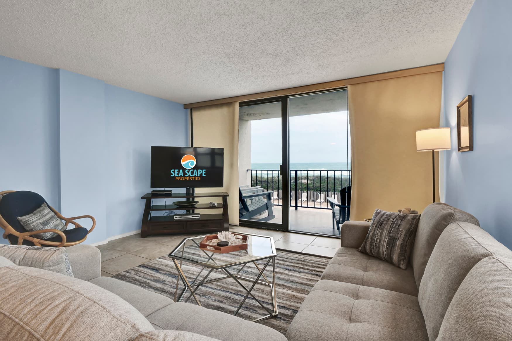 Living Room with Ocean Views
