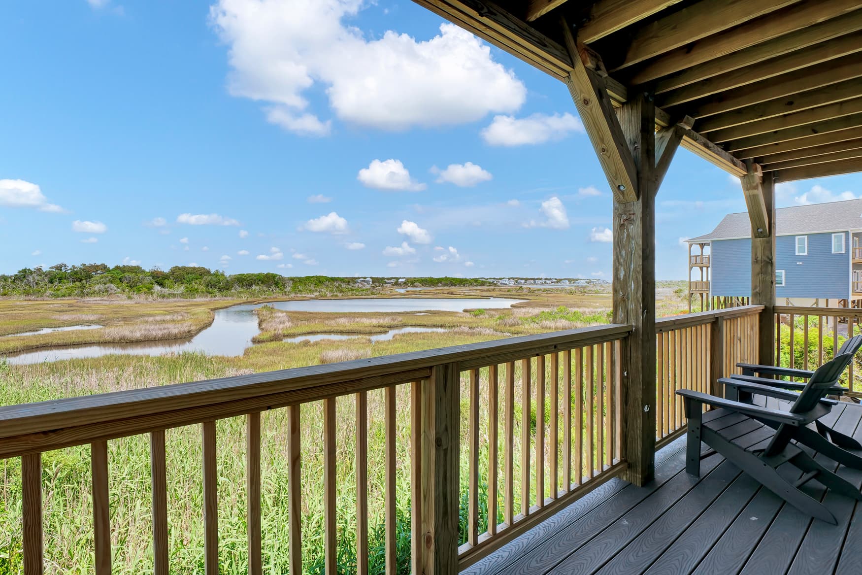 Marsh views from all the rear decks
