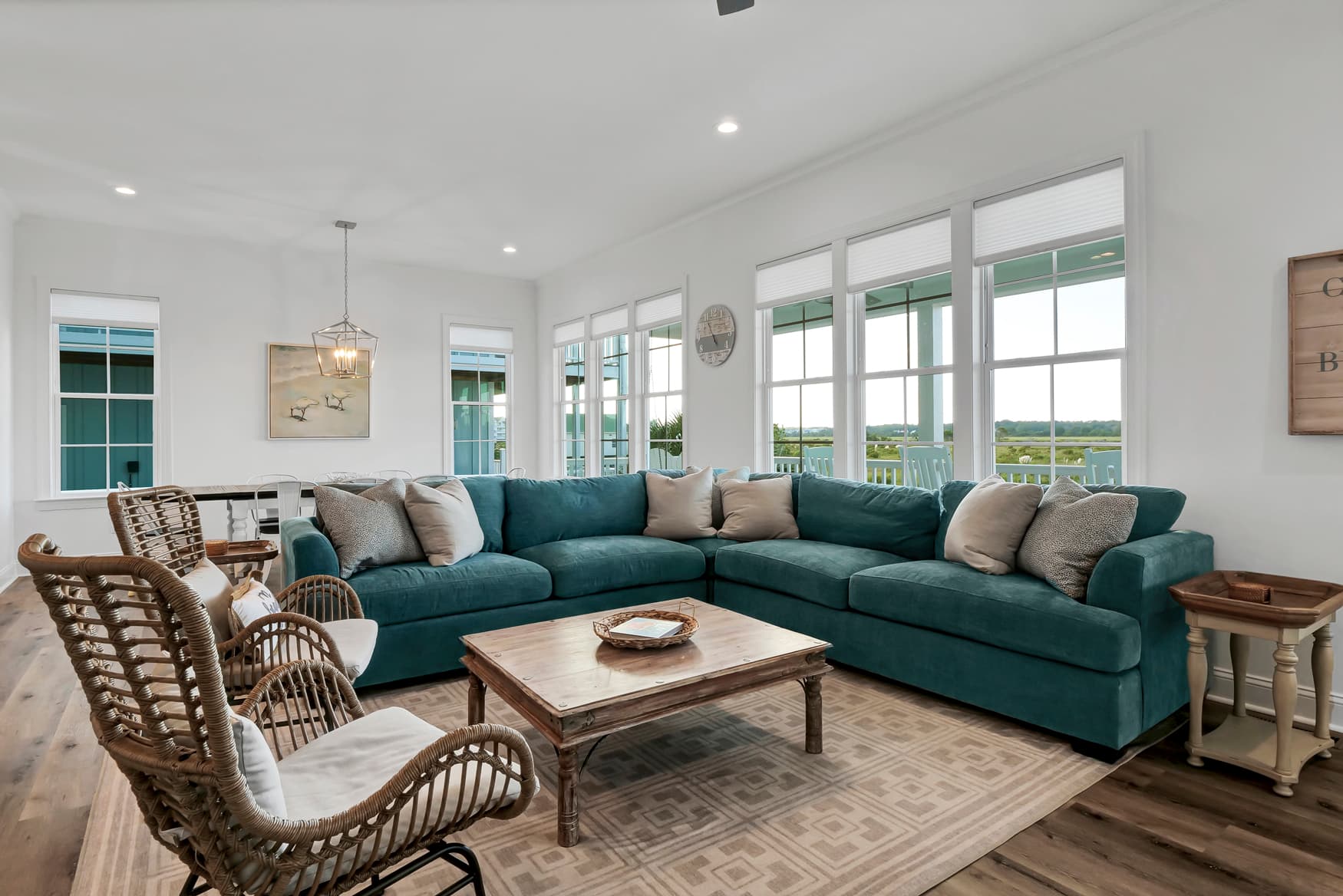 Cozy living room to gather for family time.