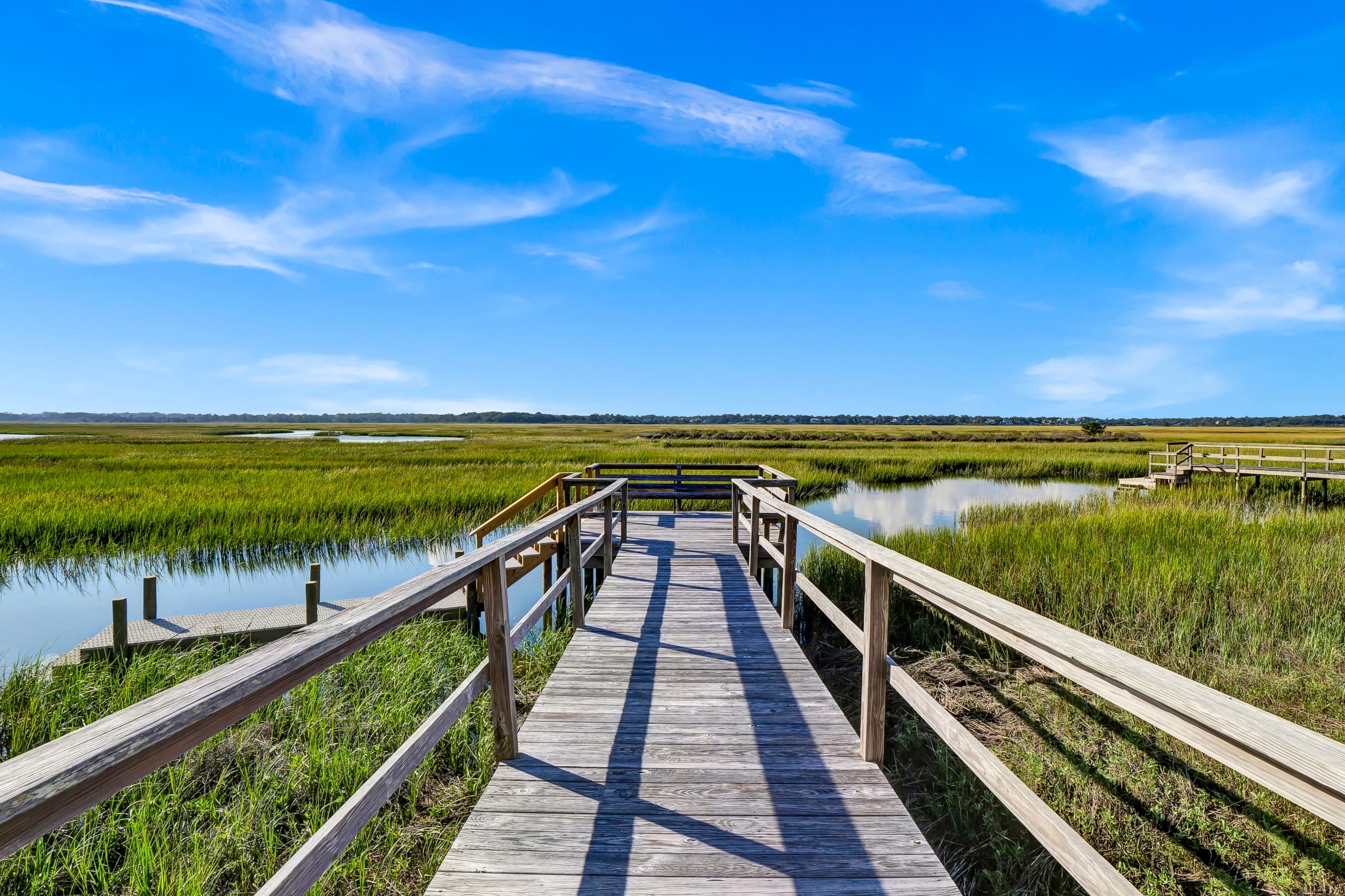 Sunsets will be amazing from this private dock