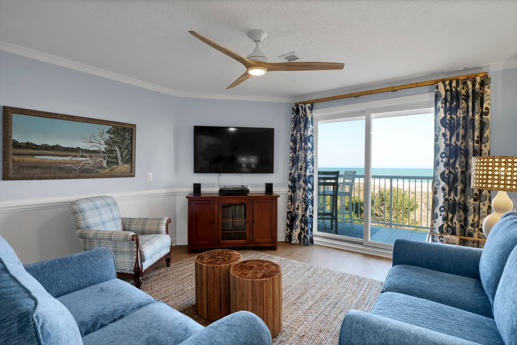 Living Area with Ocean Views