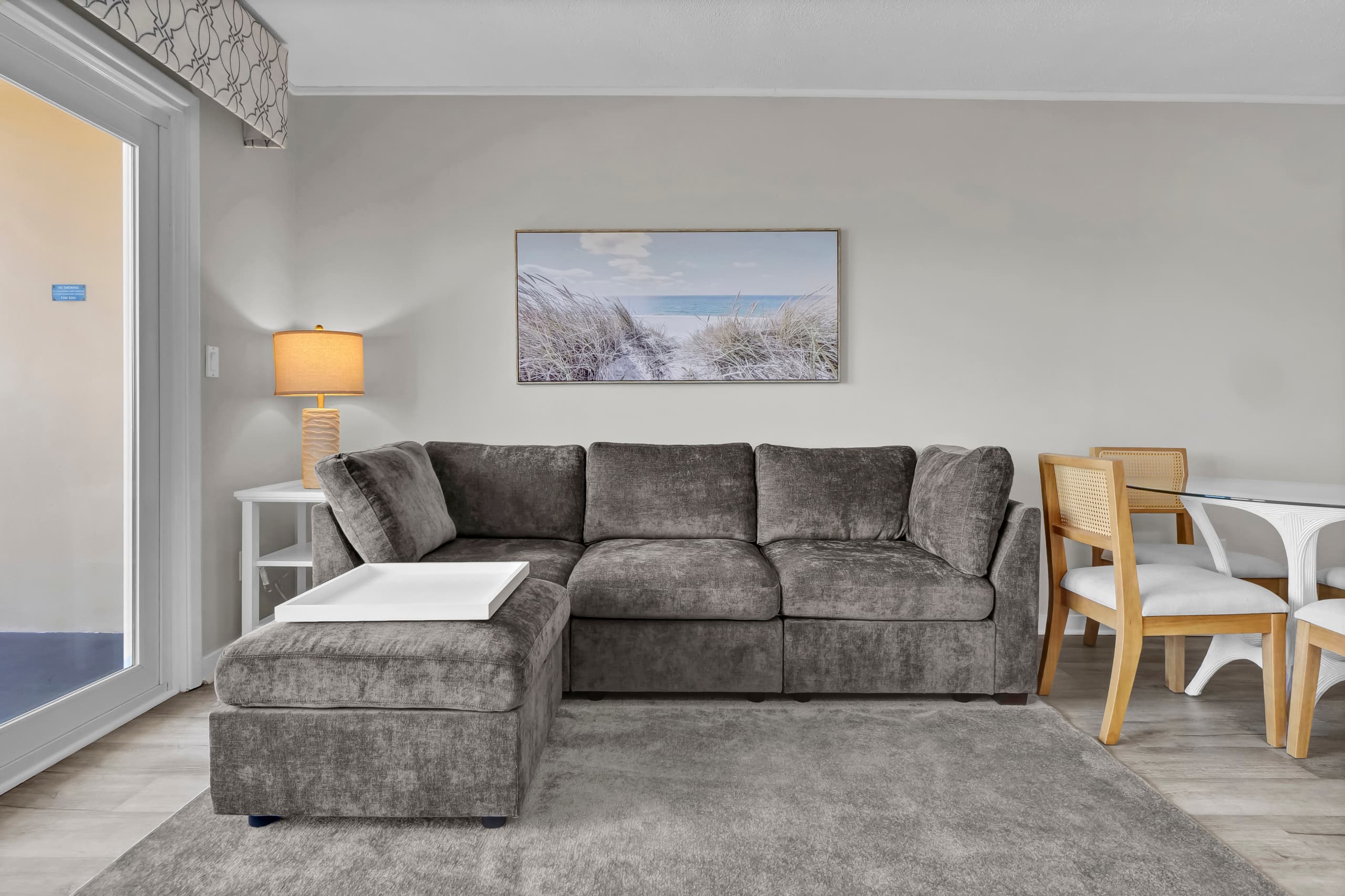 comfortable seating area