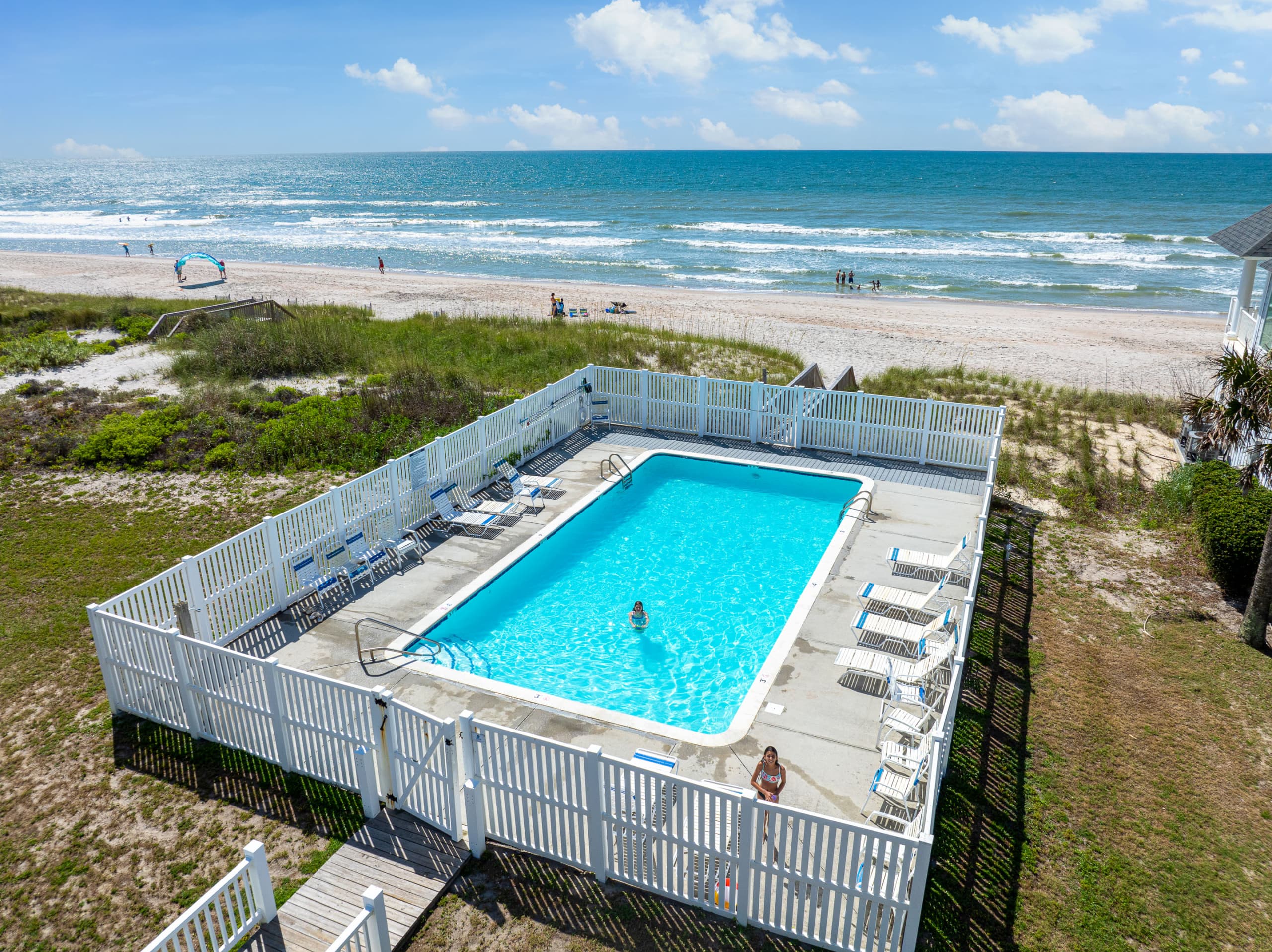 Community oceanfront pool