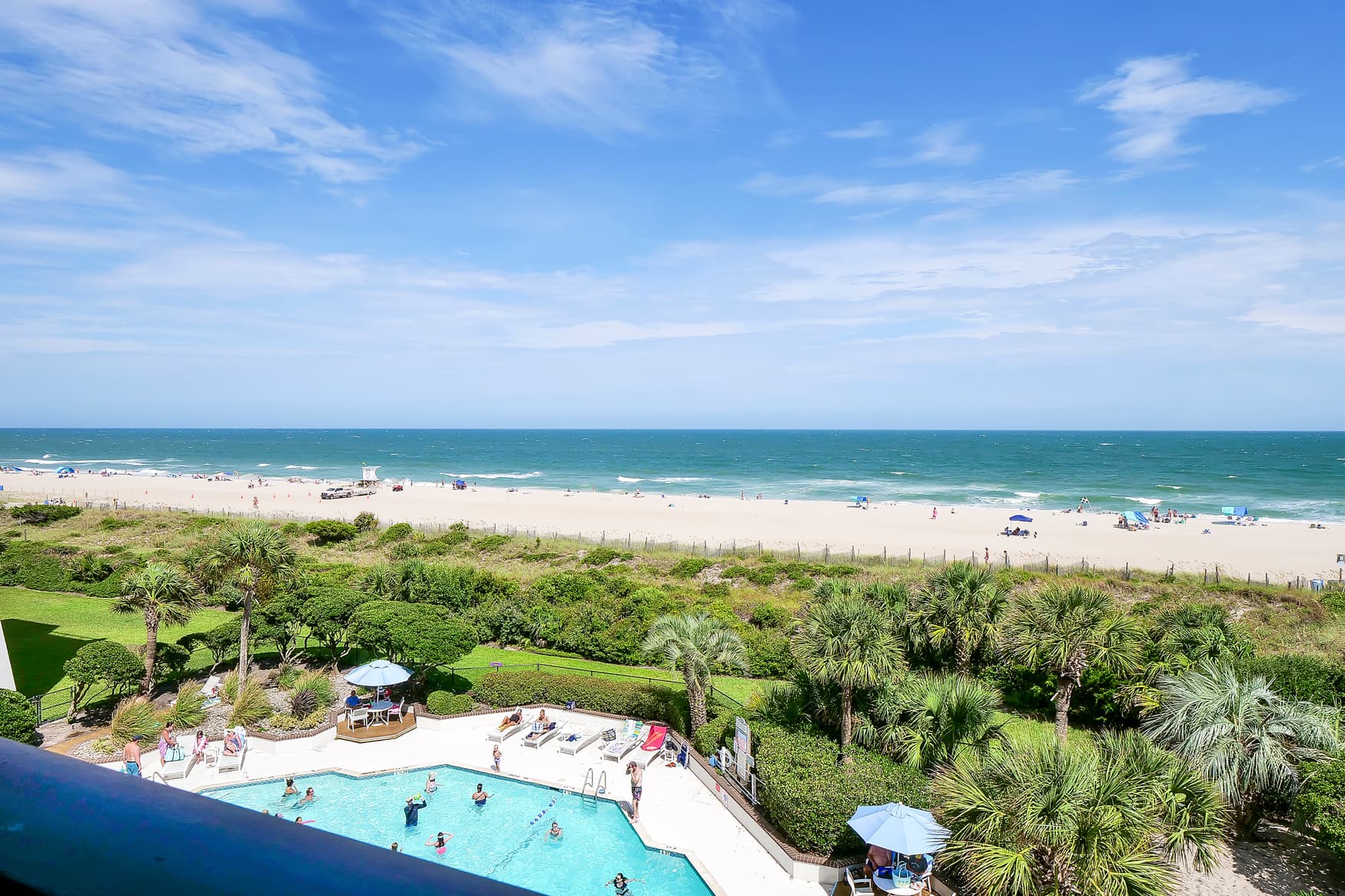 Communal pool and beach access