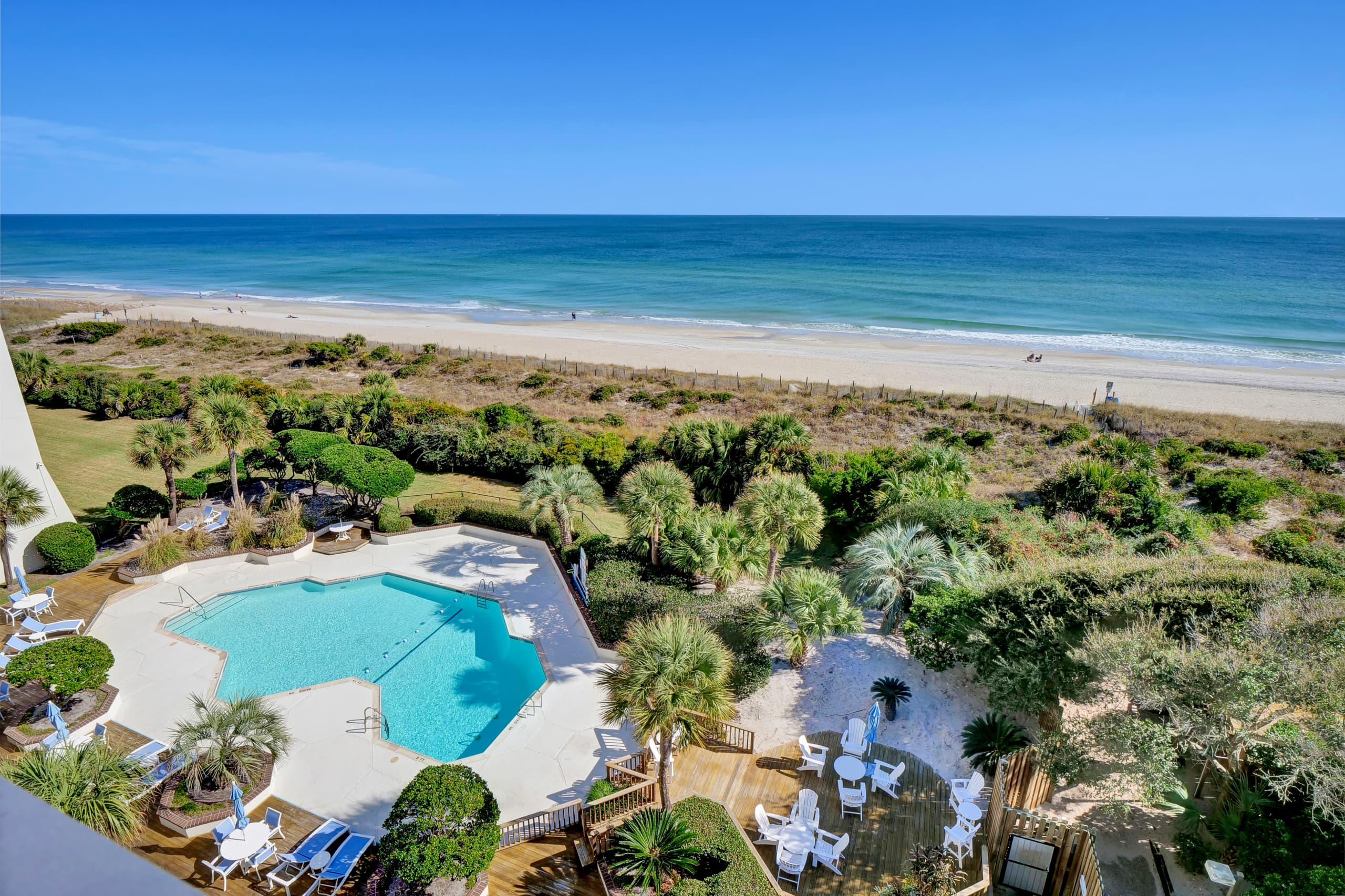 Private oceanfront balcony