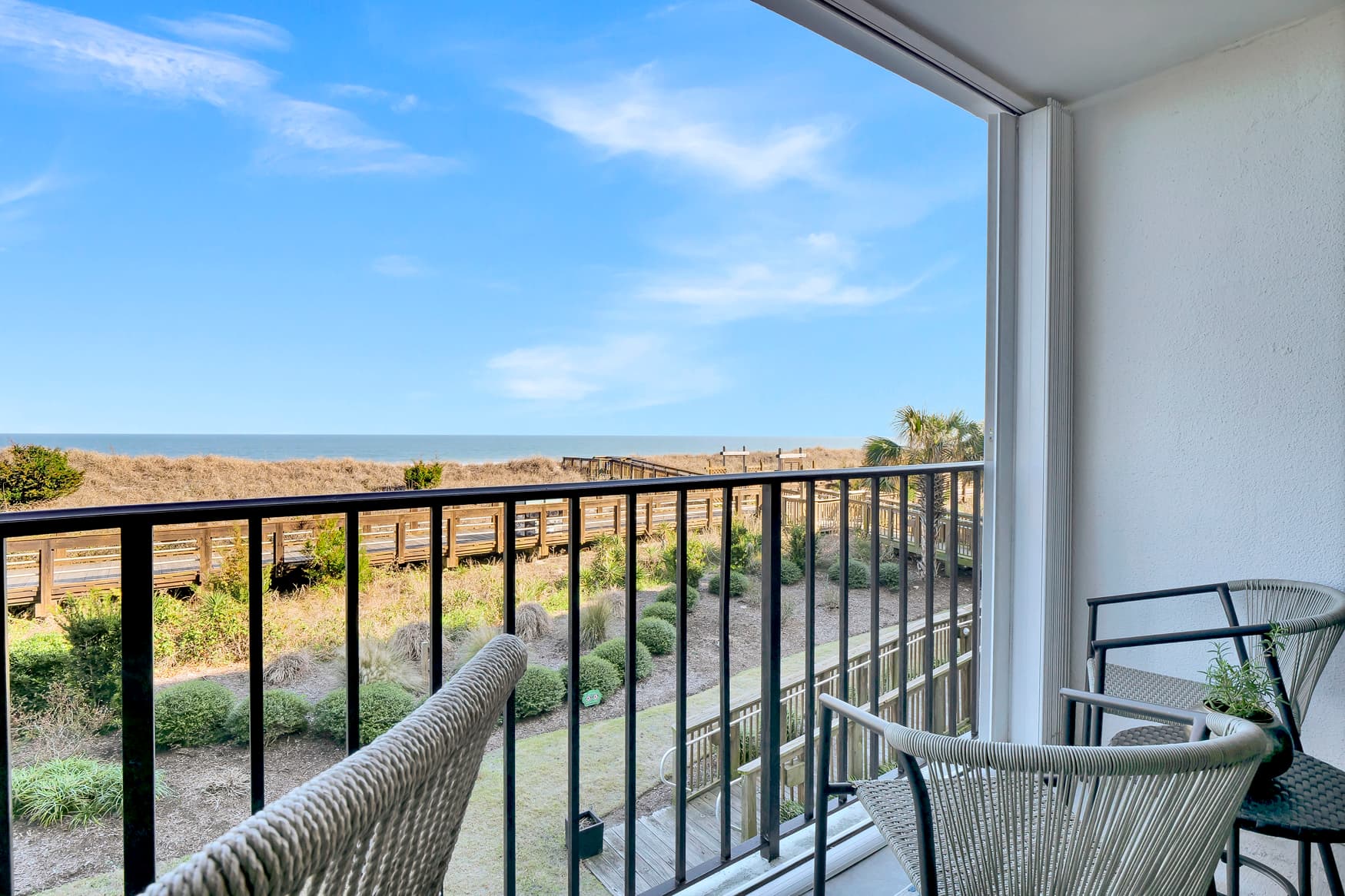 Ocean views from private balcony.