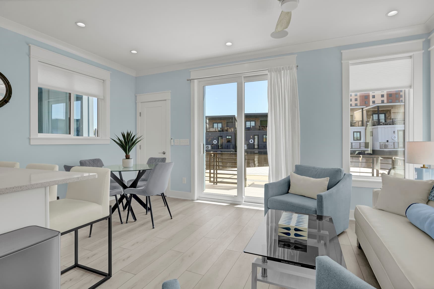 Bright, modern living room