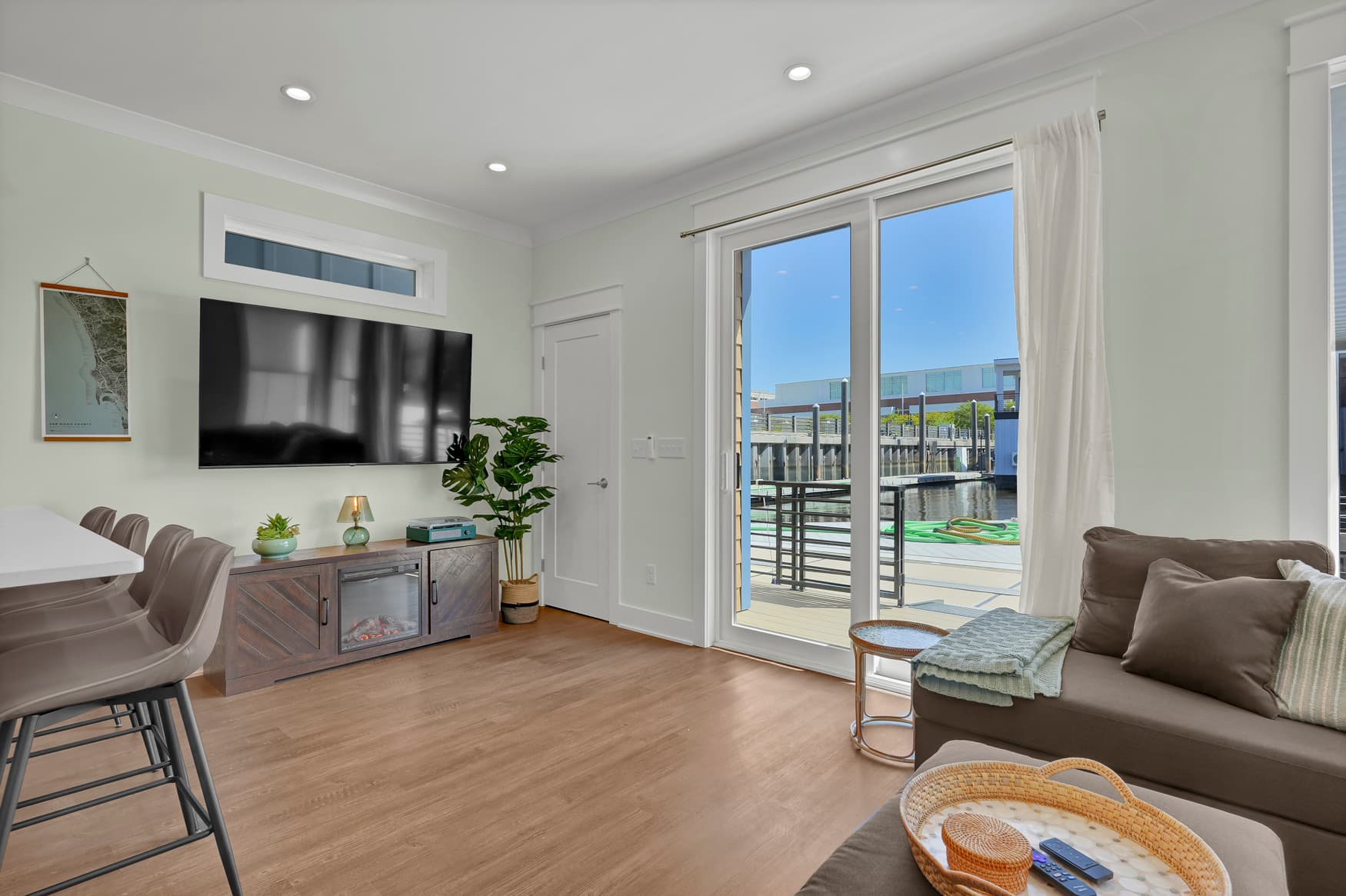 Bright, modern living space